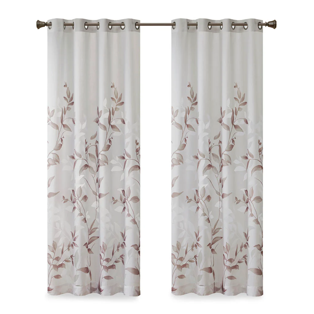 Cecily Burnout Printed Curtain Panel - Image 8