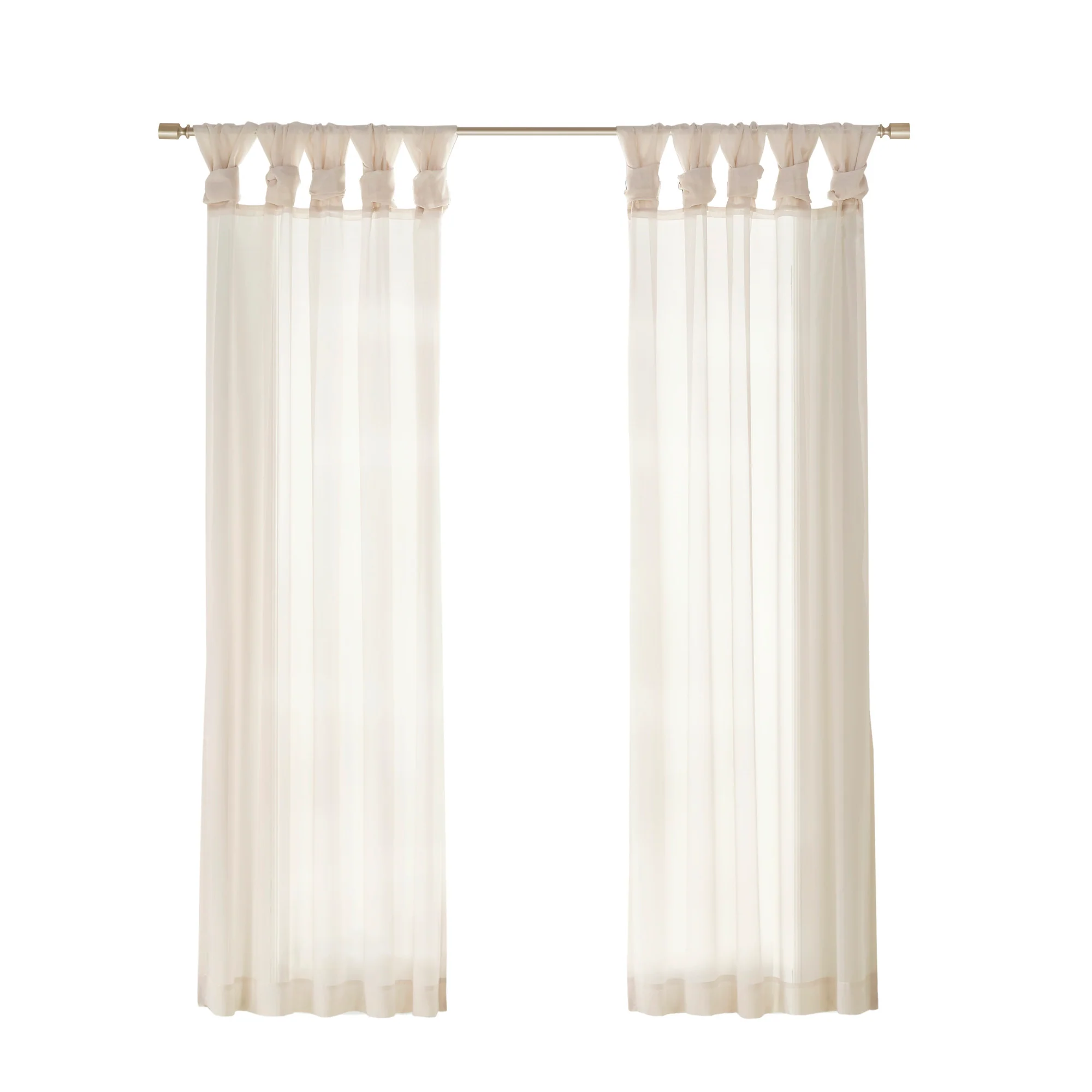 Ceres Twisted Tab Voile Sheer Window Pair - Image 15
