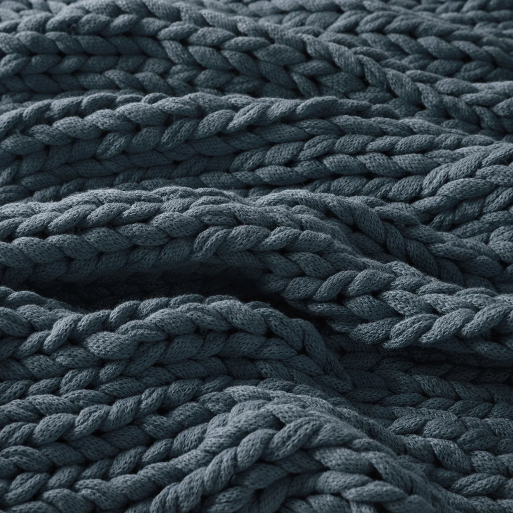 Chunky Double Knit Hand Made Throw Blanket - Image 42