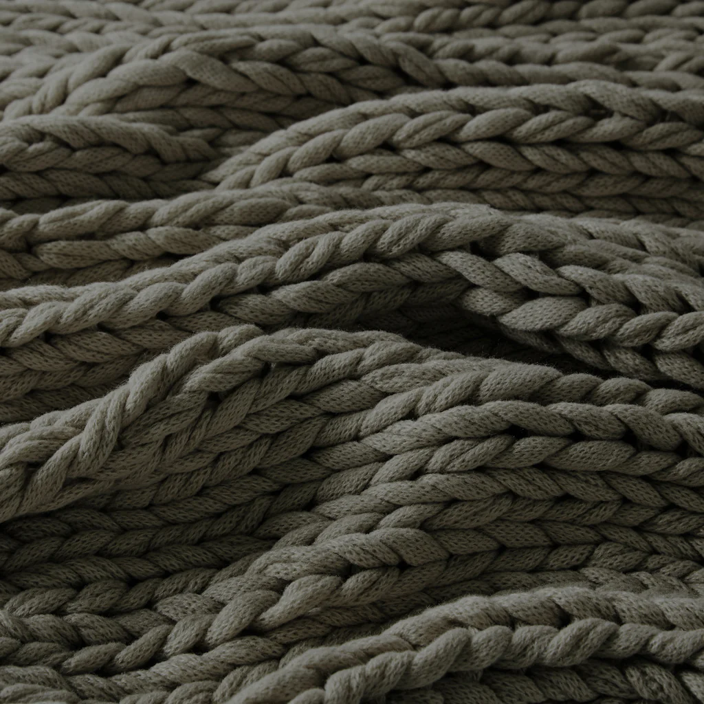 Chunky Double Knit Hand Made Throw Blanket - Image 59