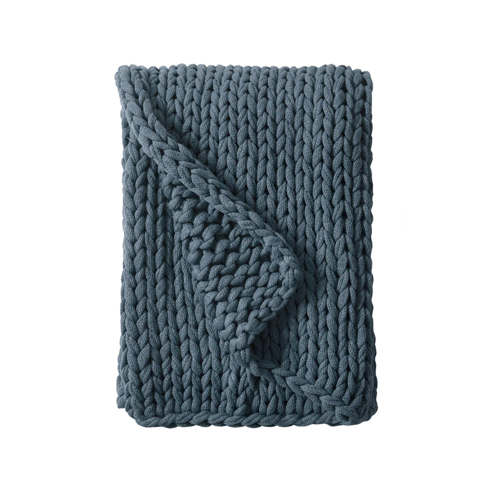 Chunky Double Knit Hand Made Throw Blanket - Image 69
