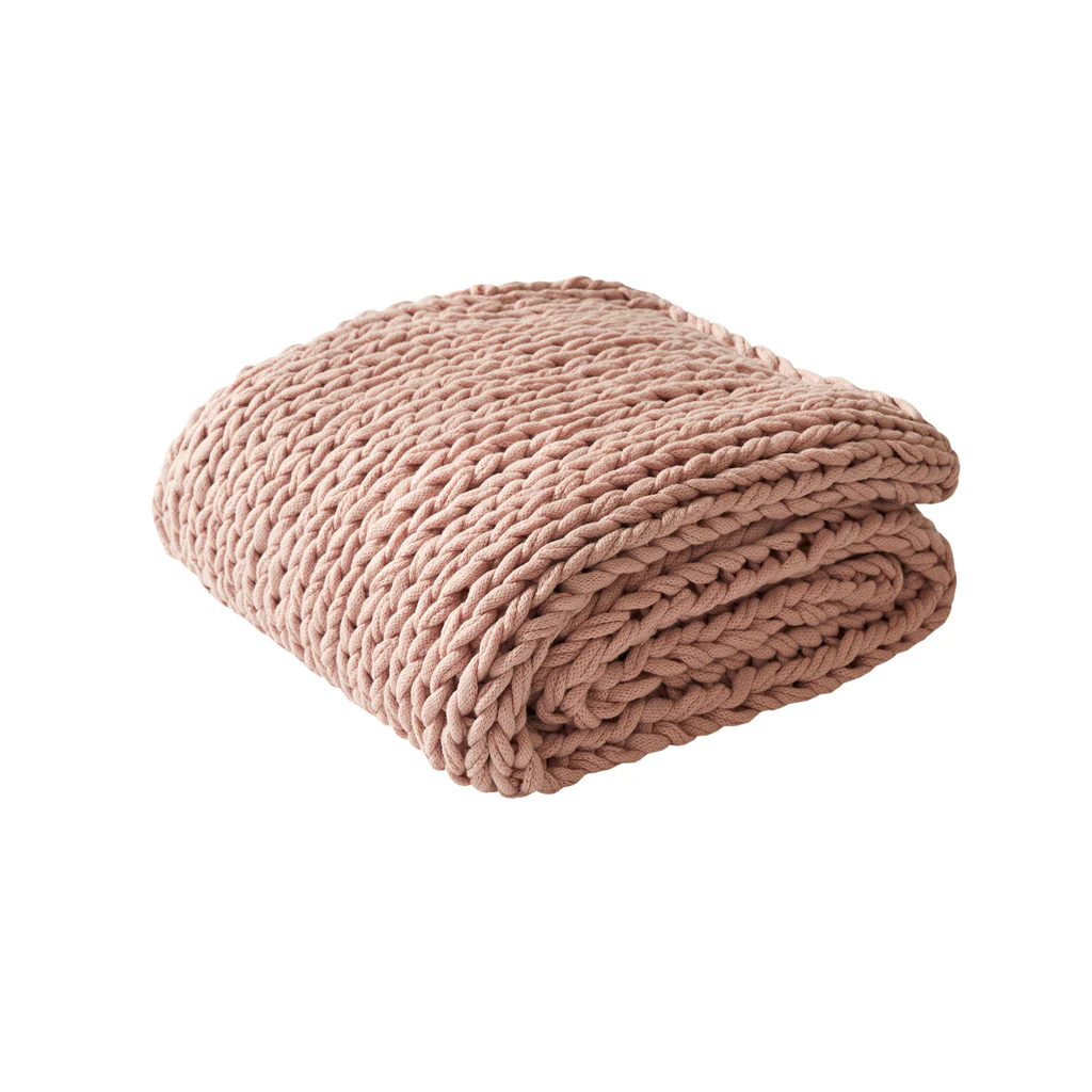 Chunky Double Knit Hand Made Throw Blanket - Image 77