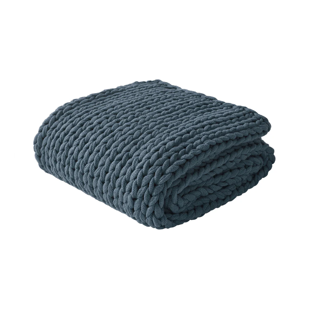 Chunky Double Knit Hand Made Throw Blanket - Image 78