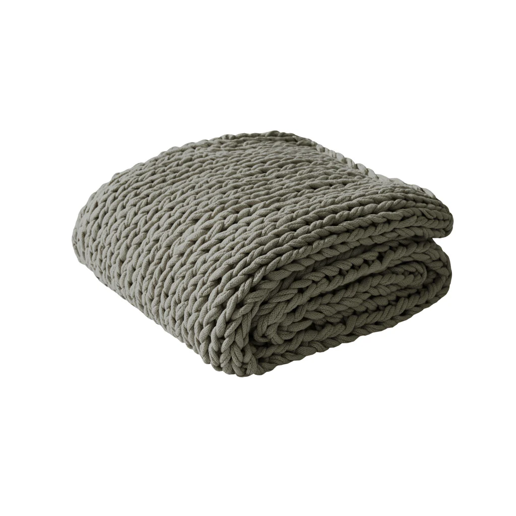 Chunky Double Knit Hand Made Throw Blanket - Image 87