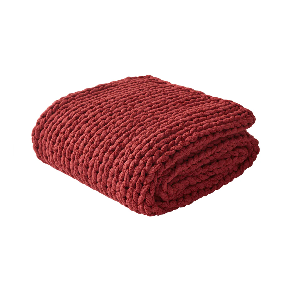 Chunky Double Knit Hand Made Throw Blanket - Image 98