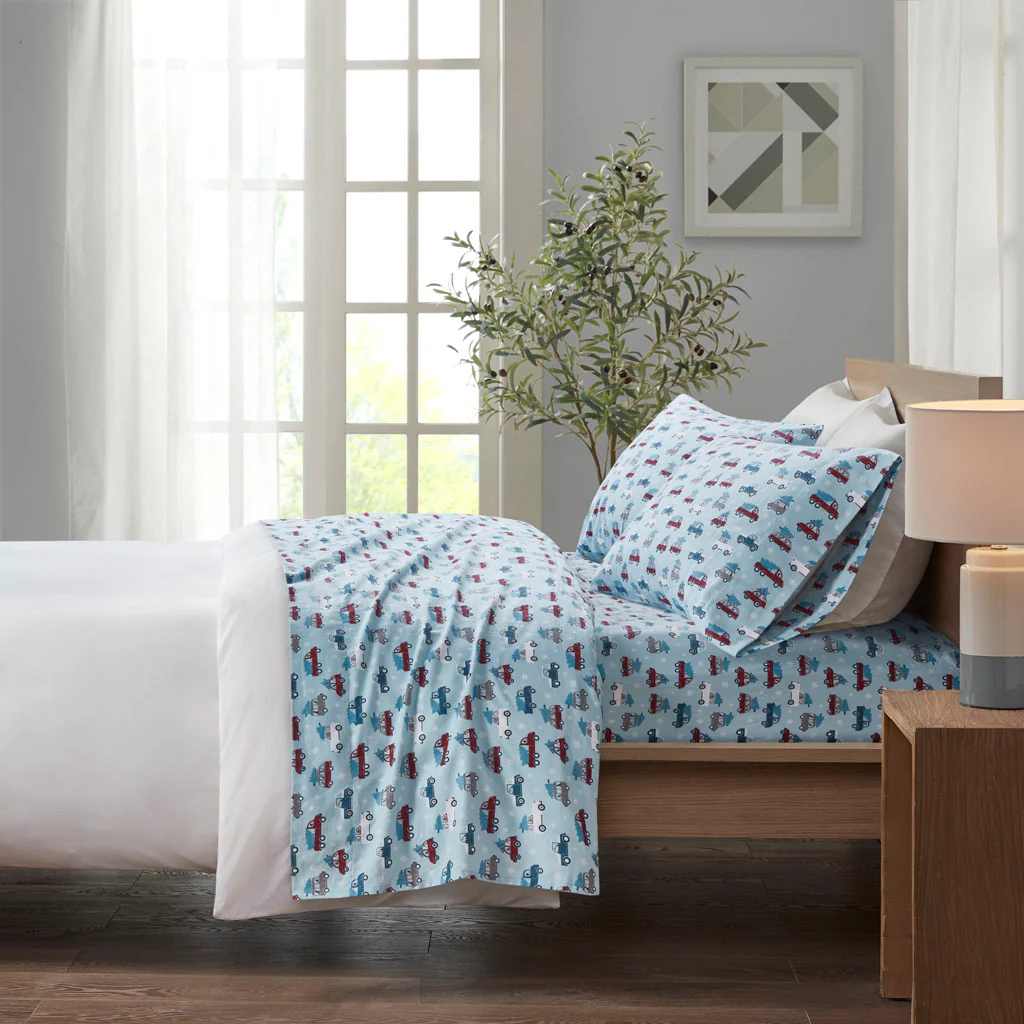 Cozy Cotton Flannel Printed Sheet Set - Image 112