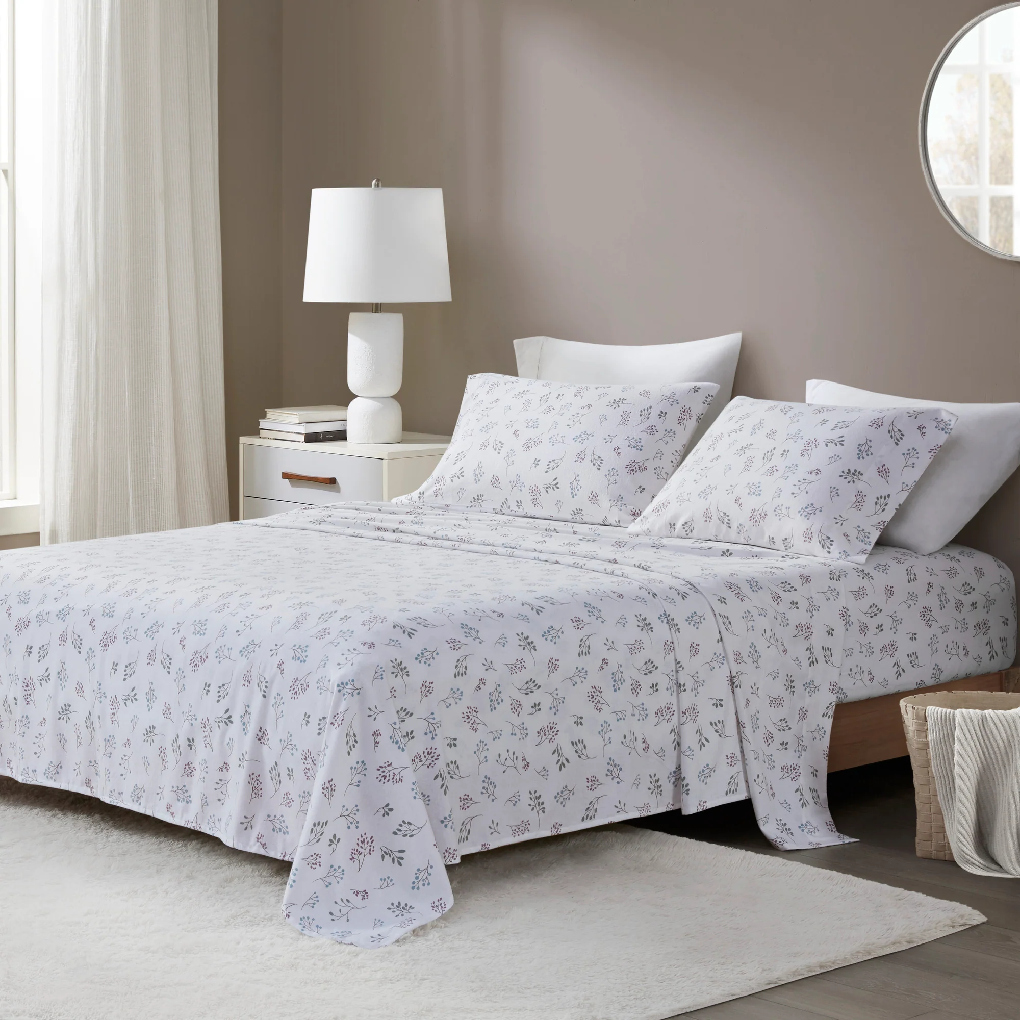 Cozy Cotton Flannel Printed Sheet Set - Image 2