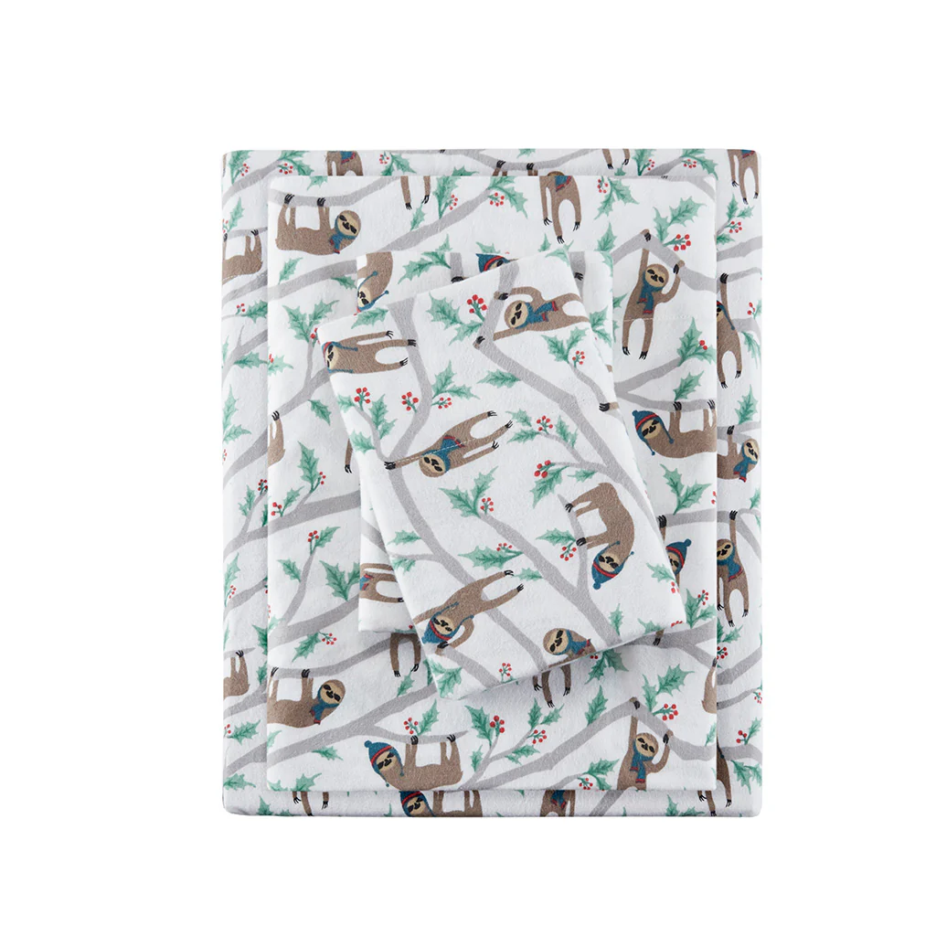 Cozy Cotton Flannel Printed Sheet Set - Image 83