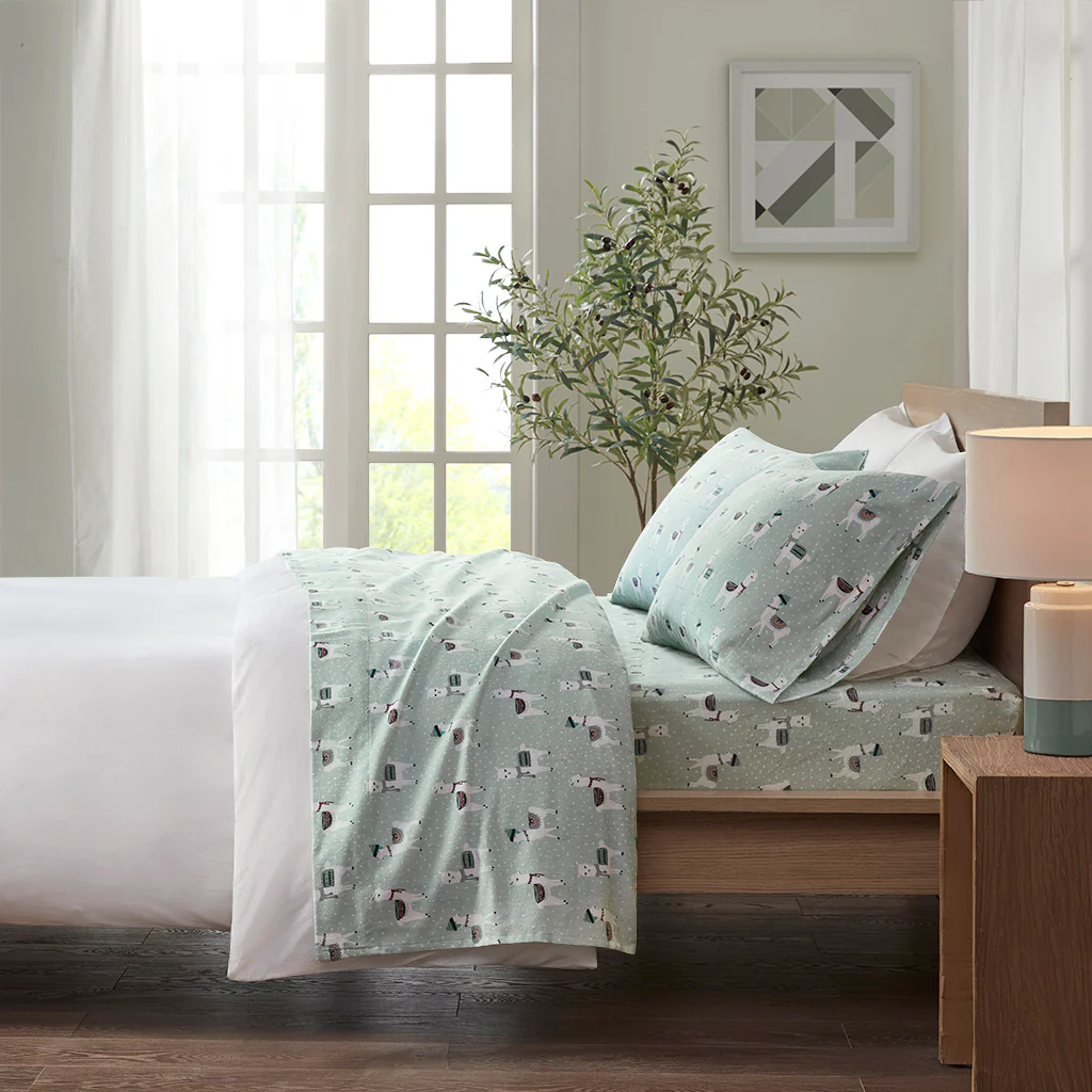 Cozy Cotton Flannel Printed Sheet Set - Image 89