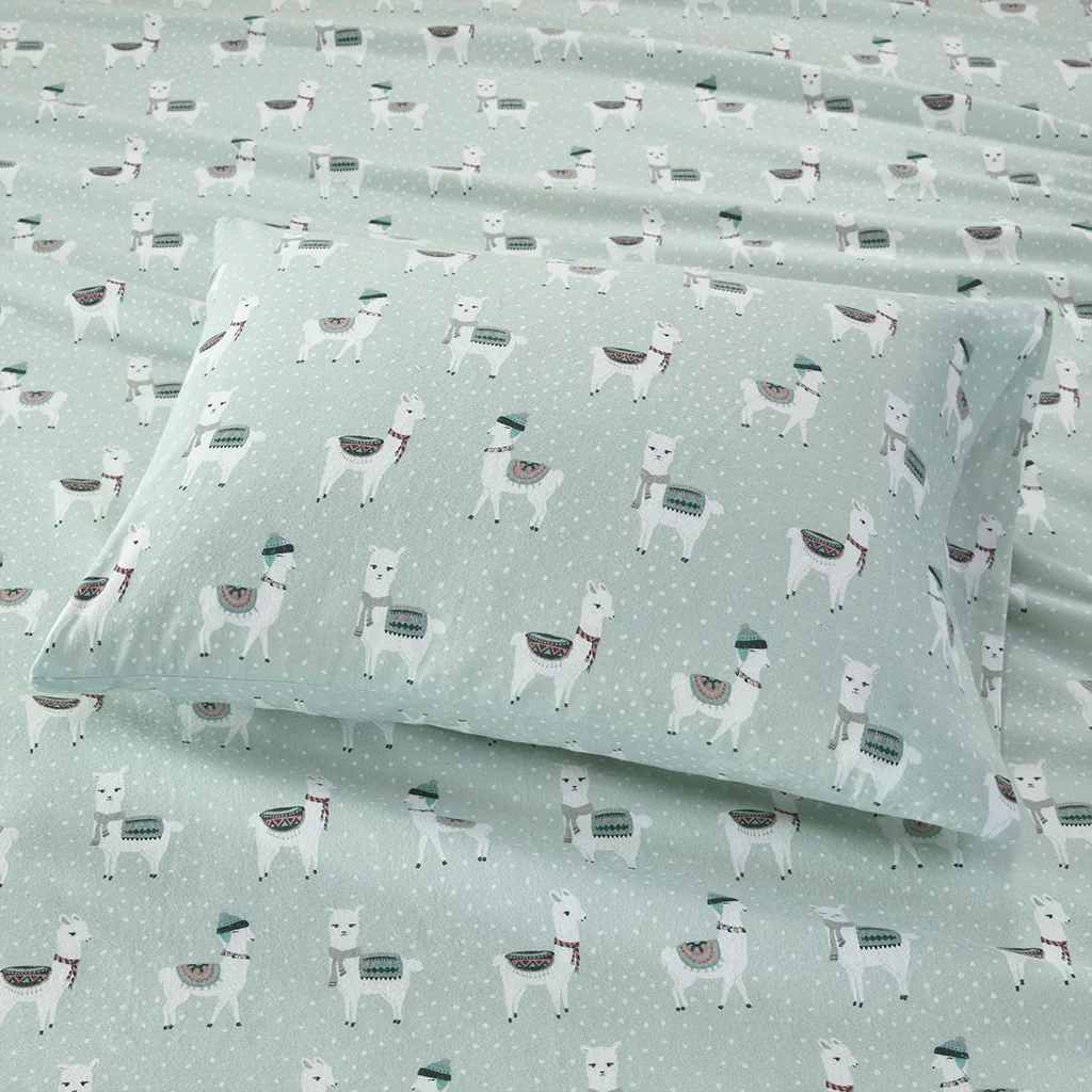 Cozy Cotton Flannel Printed Sheet Set - Image 90