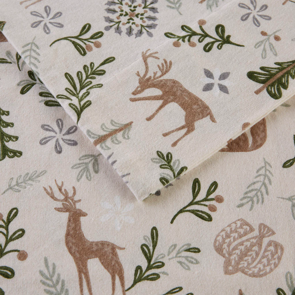 Cozy Cotton Flannel Printed Sheet Set - Image 95