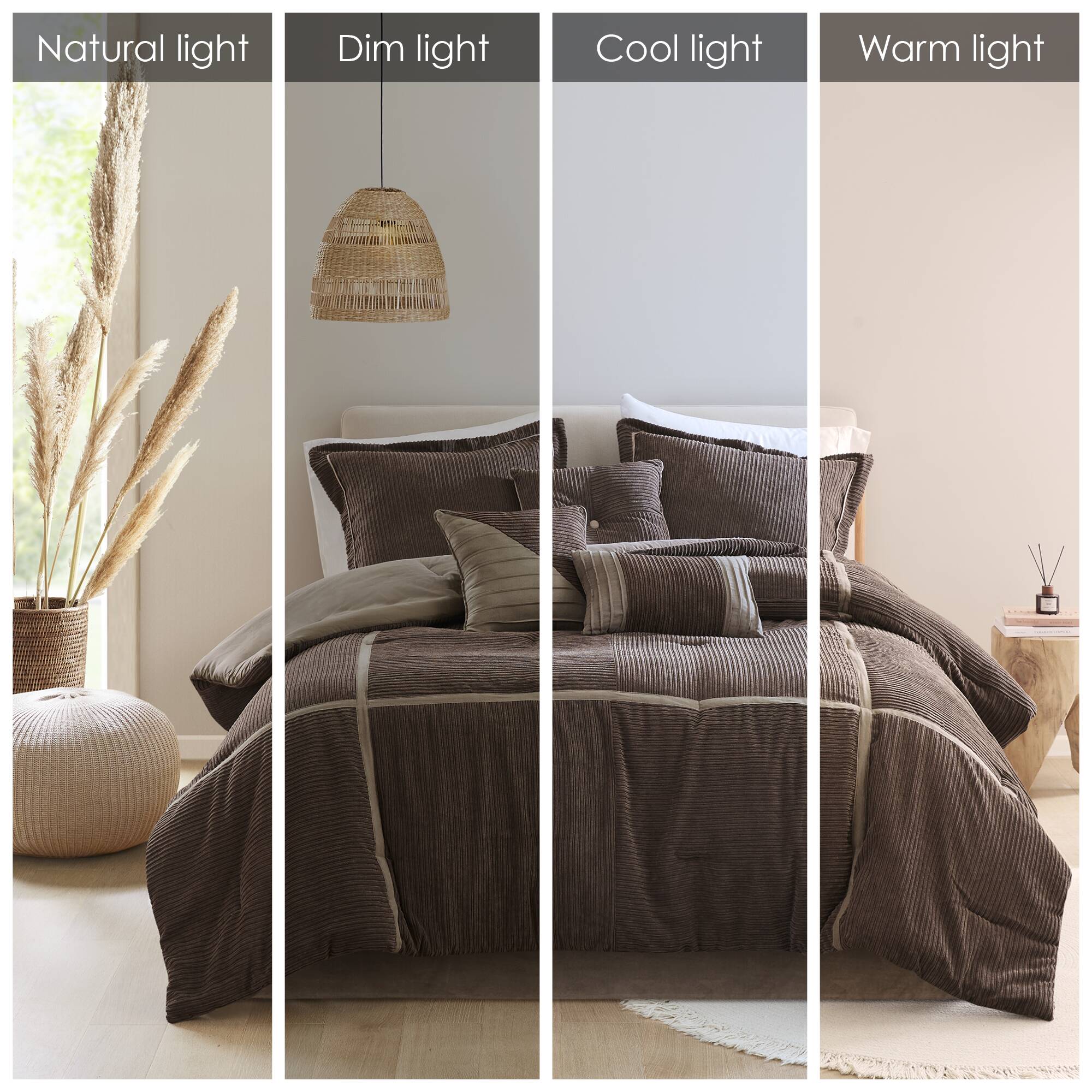 Dallas 7-Piece Micro Corduroy Comforter Set - Image 42
