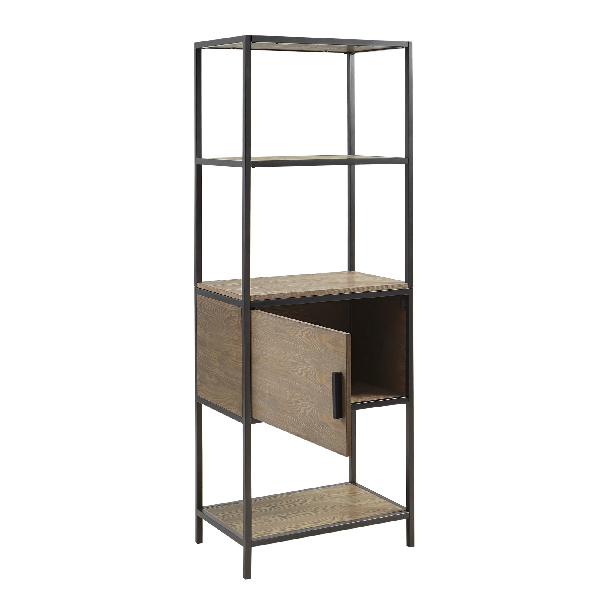 Darley 3-Shelf Bookcase with Storage Cabinet - Image 6