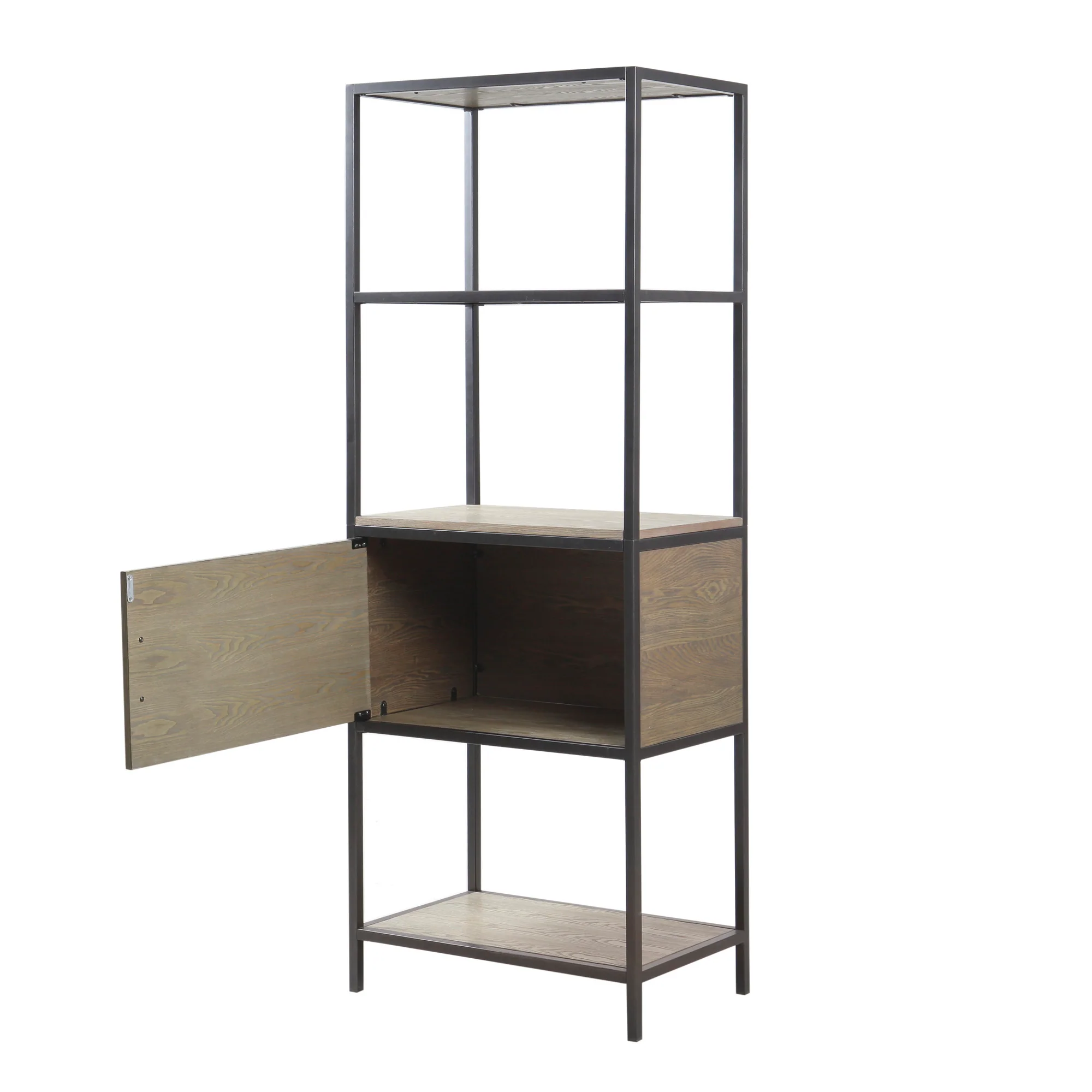 Darley 3-Shelf Bookcase with Storage Cabinet - Image 7