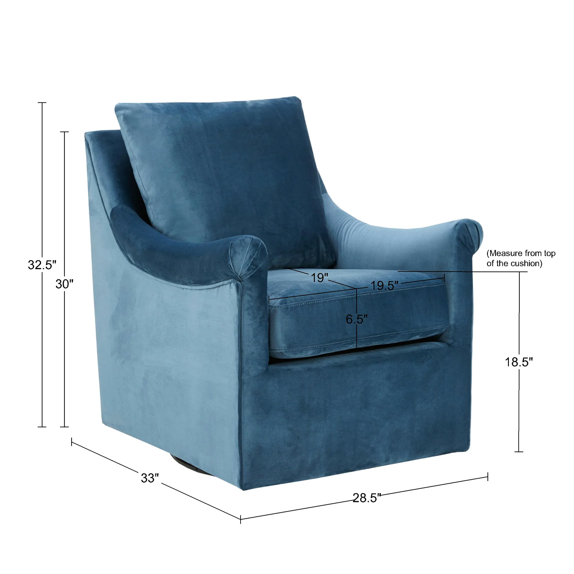 Deanna Upholstered Swivel Accent Chair - Image 14