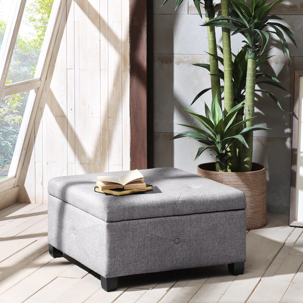 Della Soft Close Storage Ottoman - Image 3