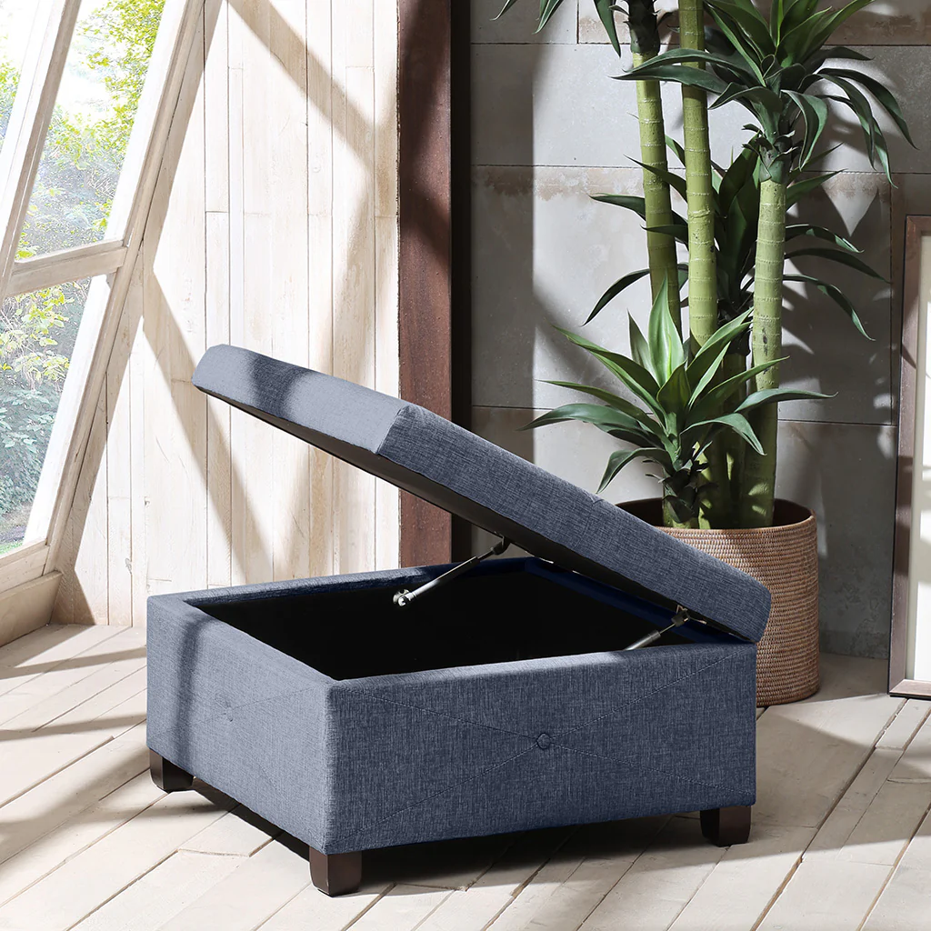 Della Soft Close Storage Ottoman - Image 5