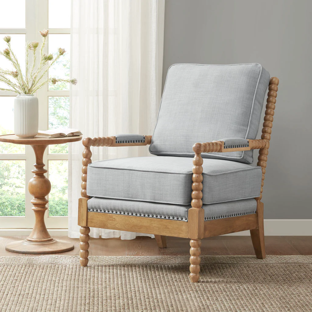 Donohue Turned Wood Frame Armchair - Image 16