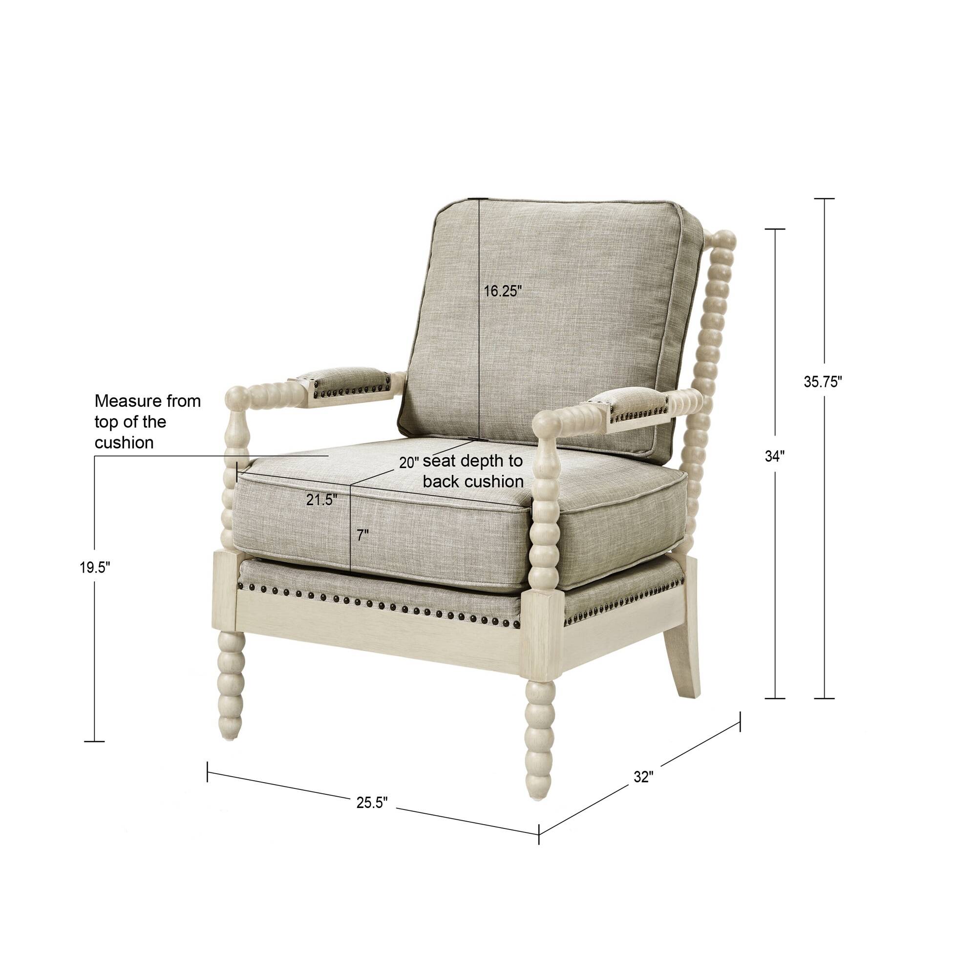 Donohue Turned Wood Frame Armchair - Image 47