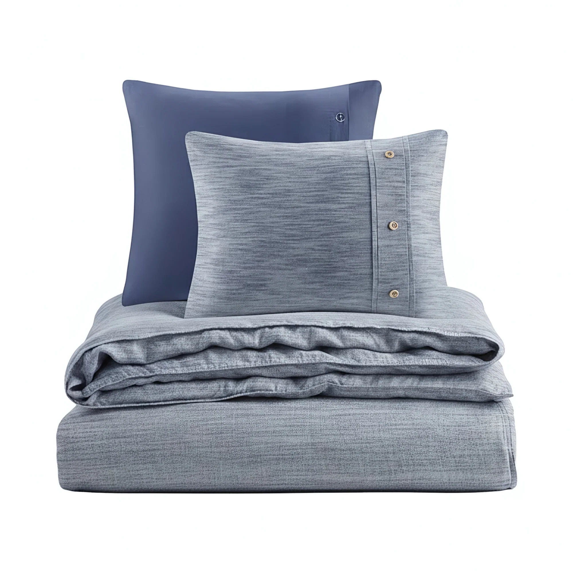 Dover 3-Piece Organic Cotton Oversized Duvet Cover Set - Image 3