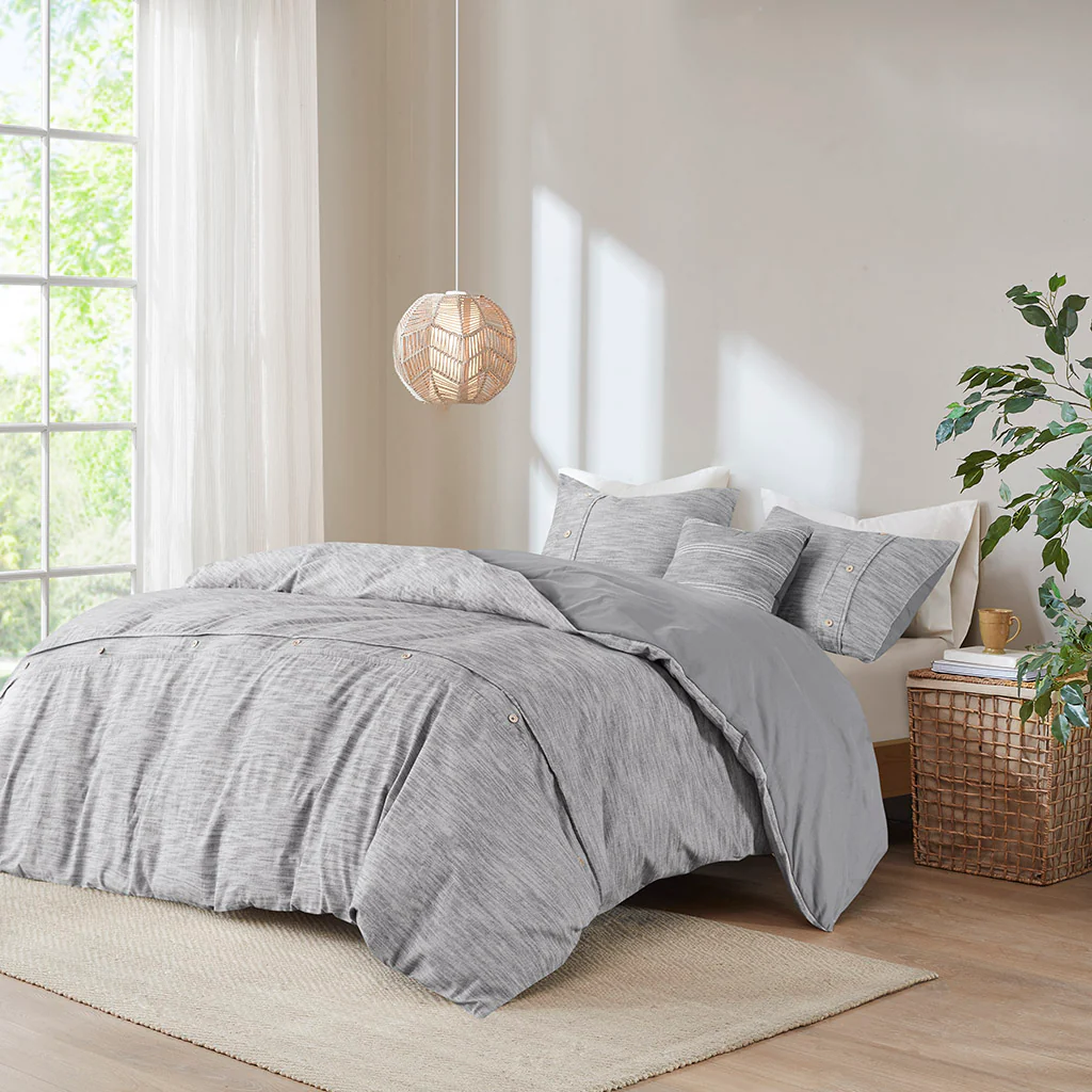 Dover 5-Piece Organic Cotton Oversized Comforter Cover Set w/removable insert - Image 19