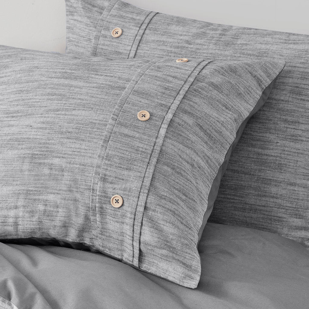 Dover 5-Piece Organic Cotton Oversized Comforter Cover Set w/removable insert - Image 23