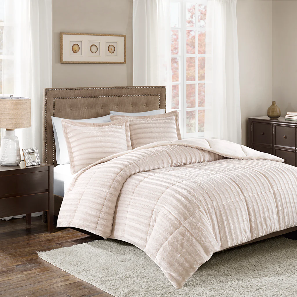 Duke Faux Fur Comforter Mini Set - Image 3