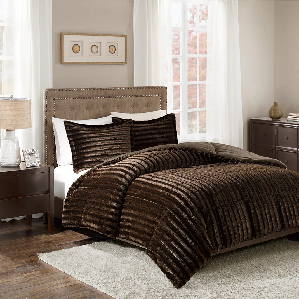 Duke Faux Fur Comforter Mini Set - Image 4