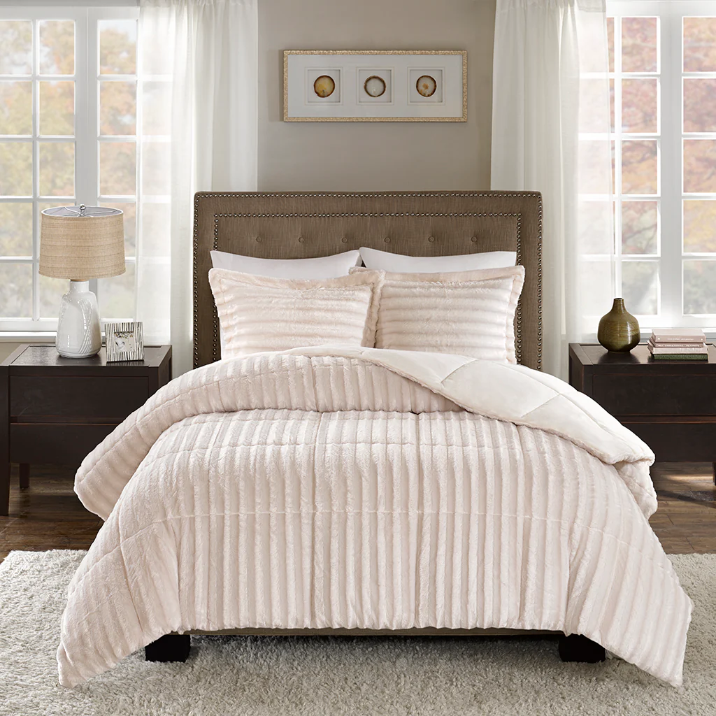 Duke Faux Fur Comforter Mini Set - Image 9