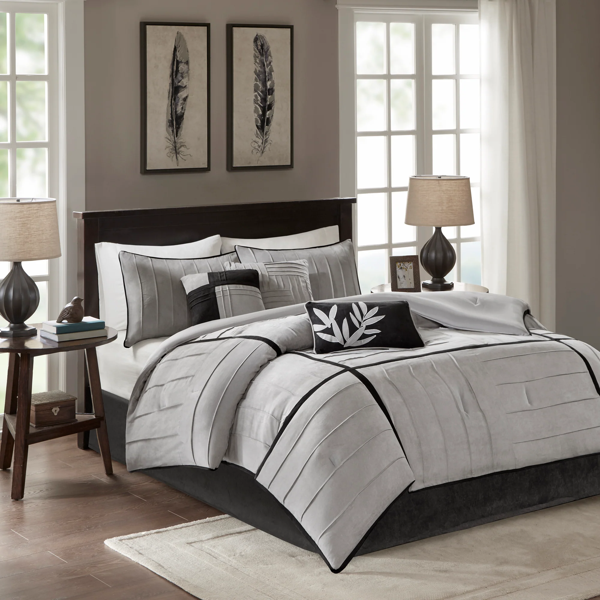 Dune 7-Piece Faux Suede Comforter Set