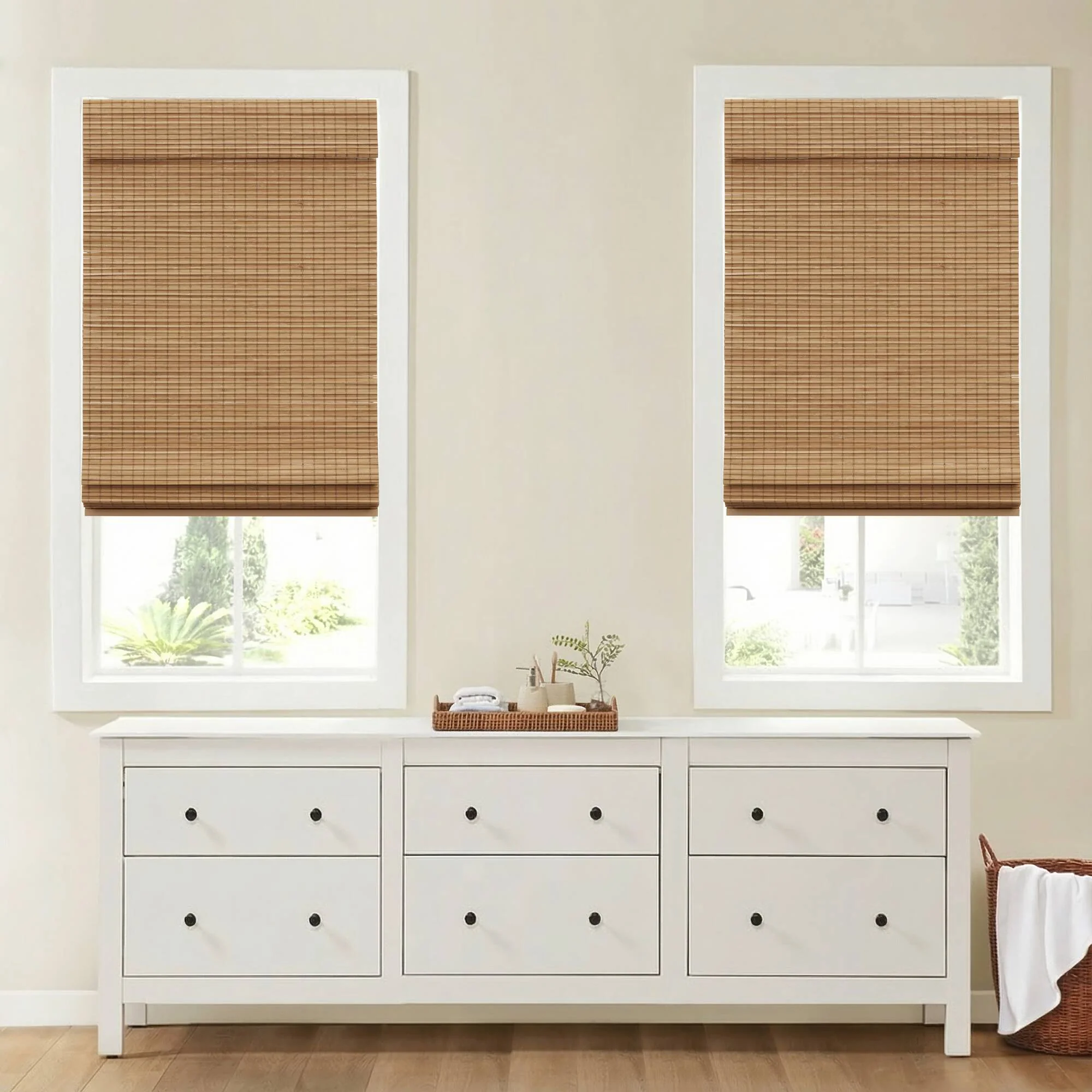 Eastfield Bamboo Light Filtering Roman Shade 64"L - Image 57