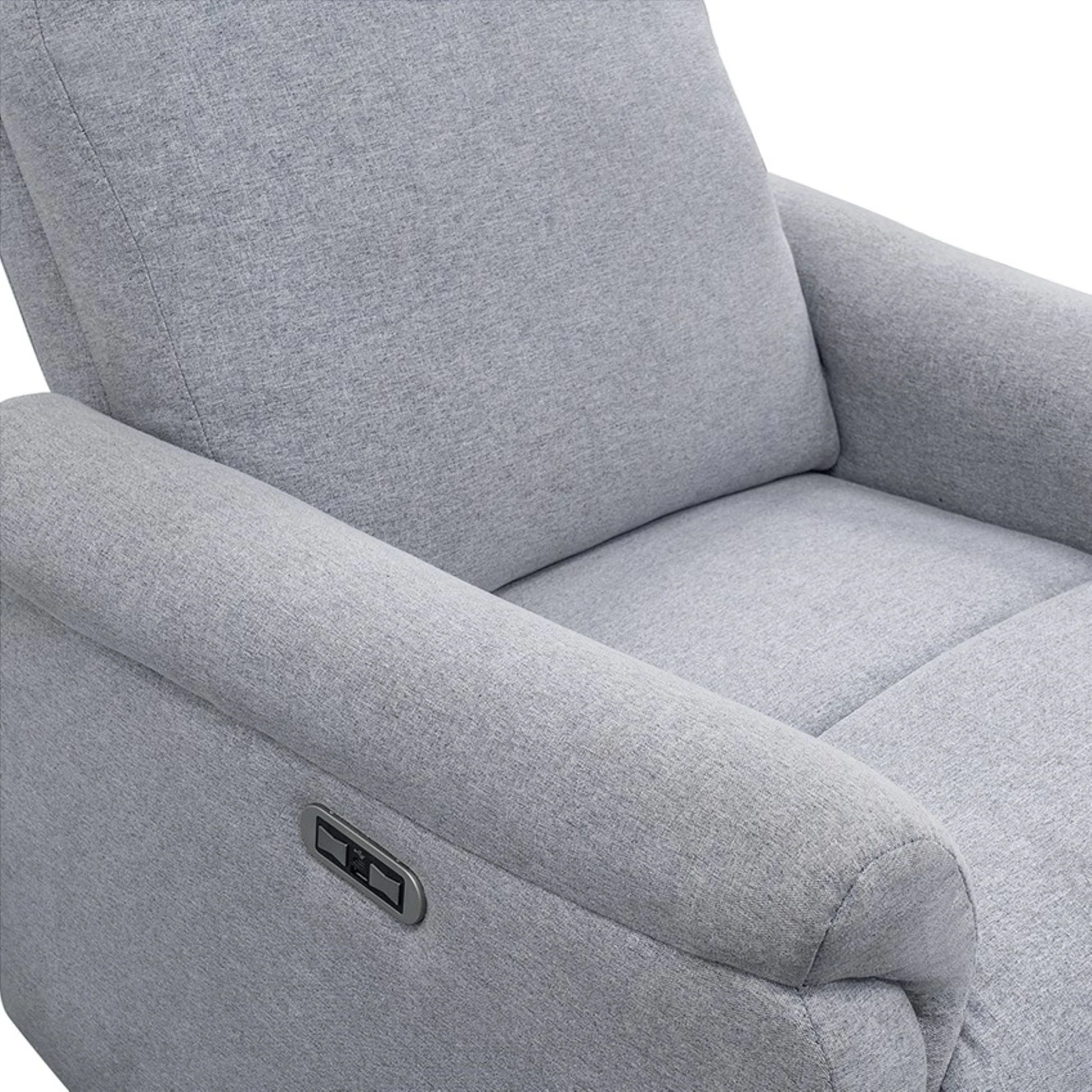 Elio Power Recliner 3-in-1 with Swivel, Glider, Charging Station - Image 9