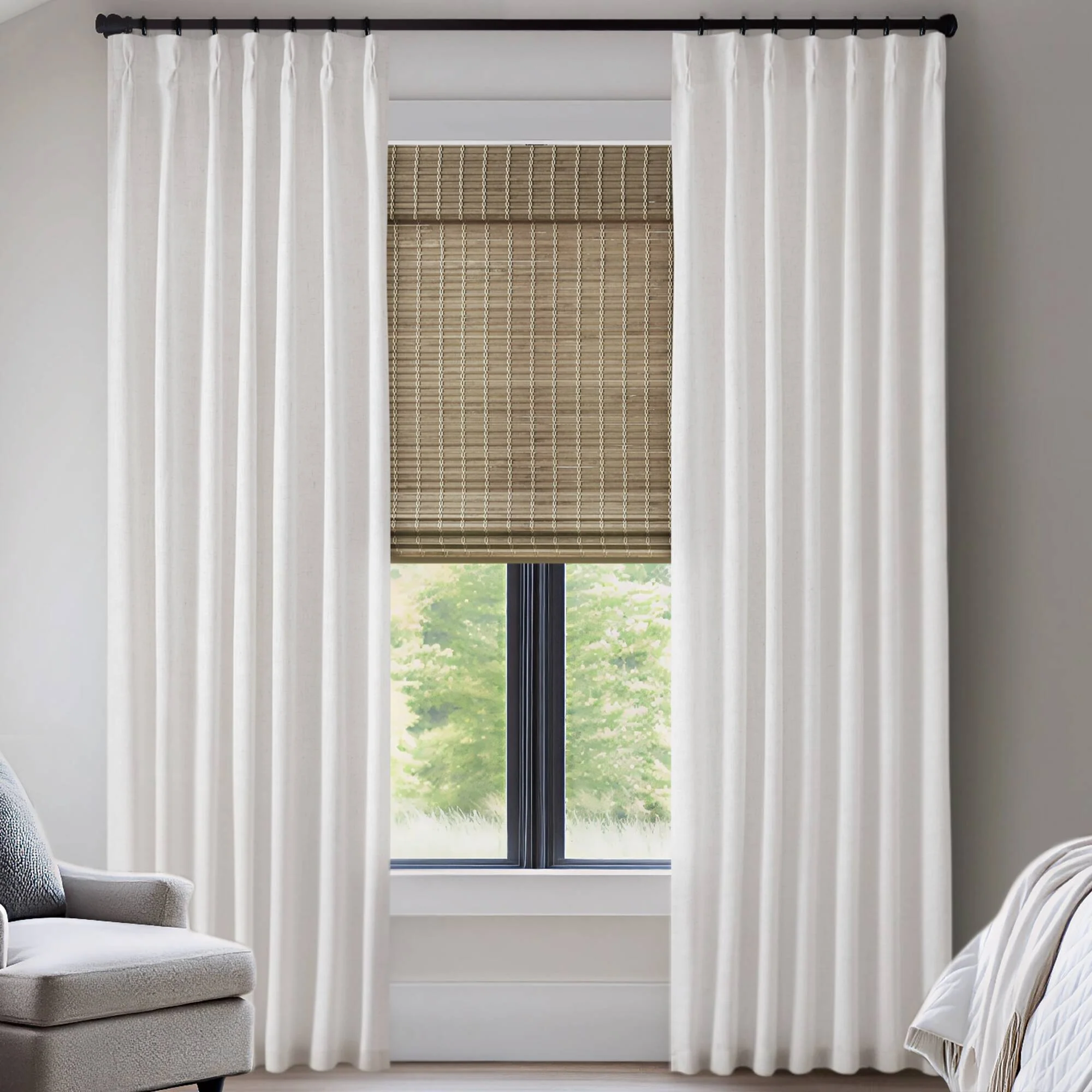 Emery 300gsm Poly Linen with 7 Pinch Pleat per Piece - Image 28