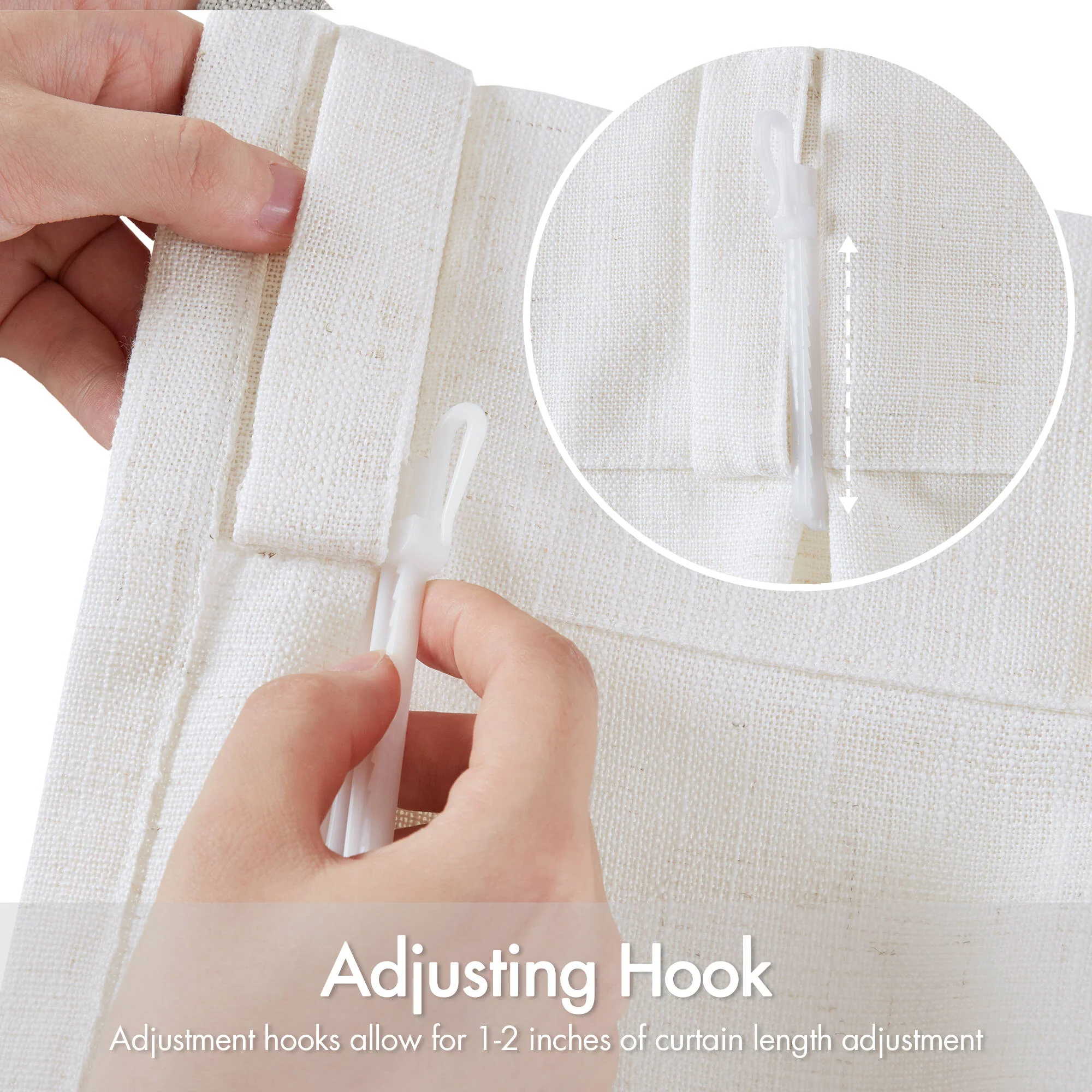 Emery 300gsm Poly Linen with 7 Pinch Pleat per Piece - Image 7