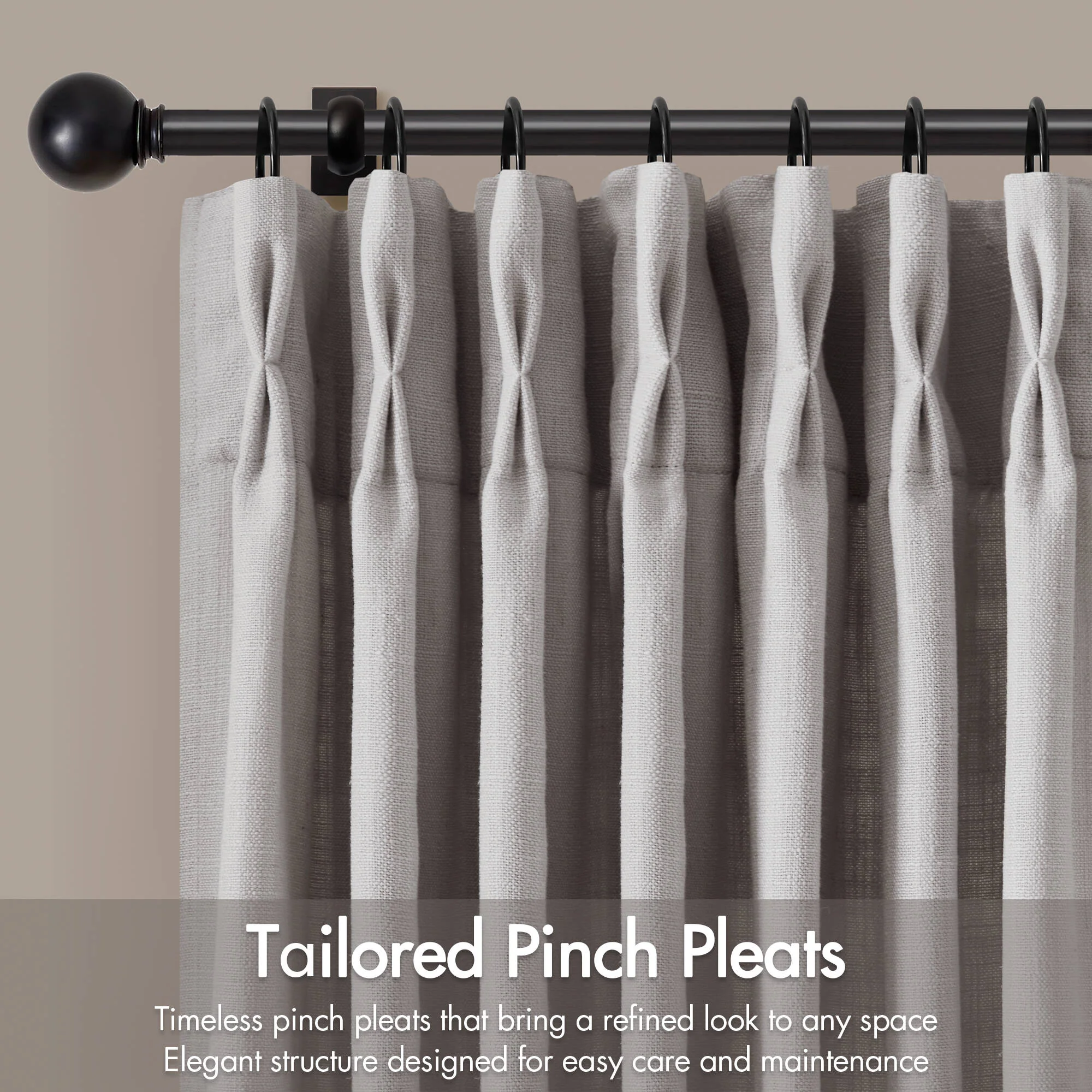Emery 300gsm Poly Linen with 7 Pinch Pleat per Piece - Image 83