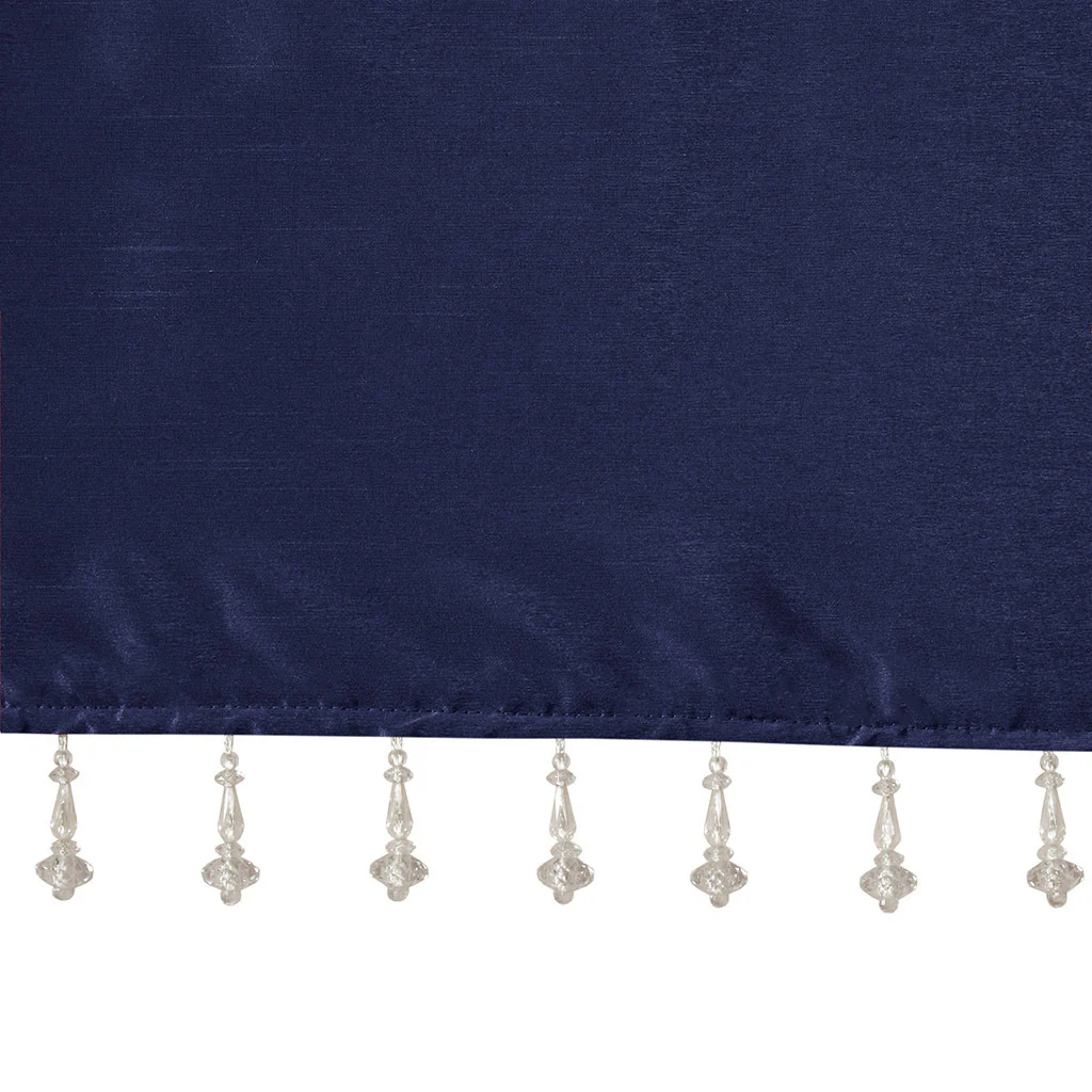 Emilia Lightweight Faux Silk Valance With Beads - Image 37