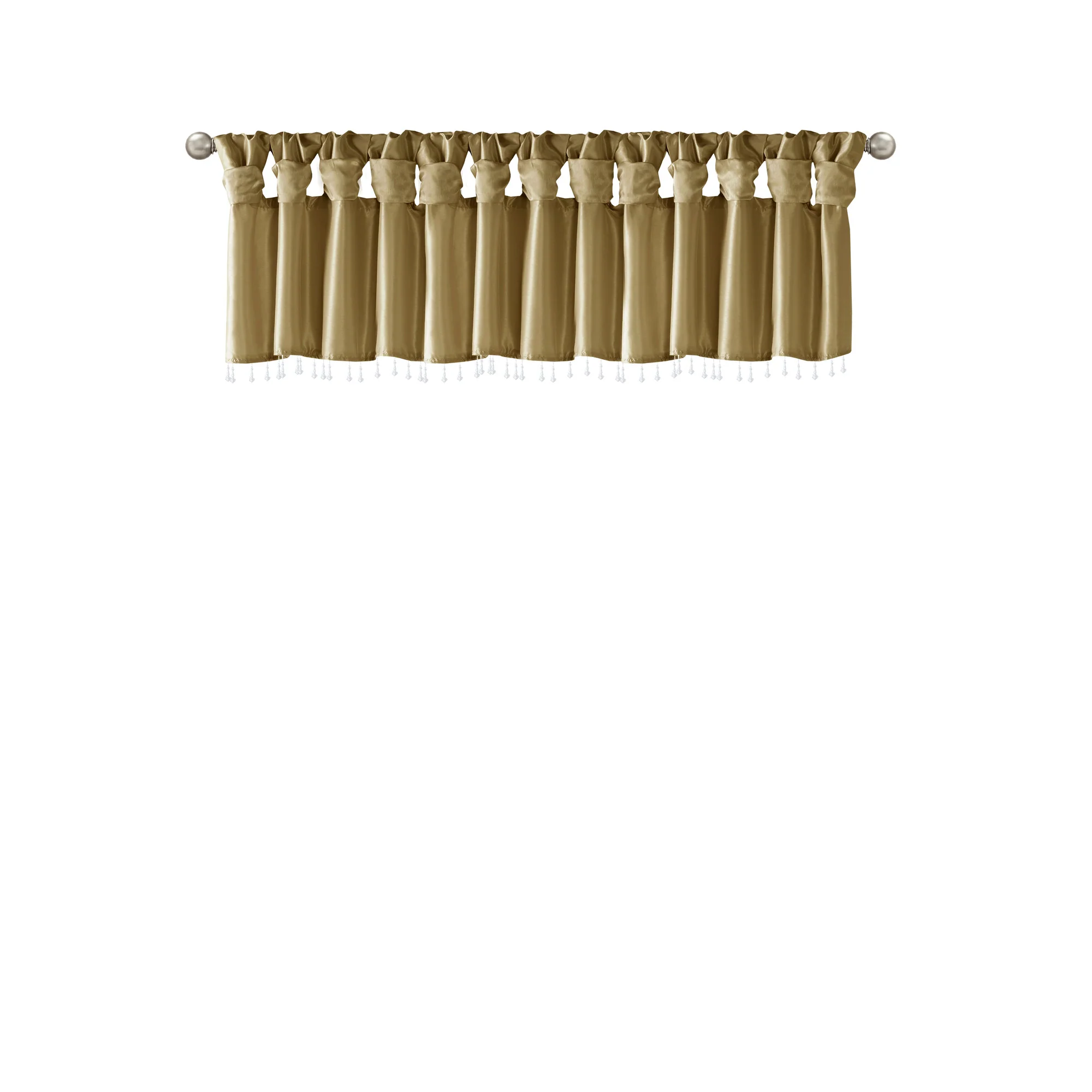 Emilia Lightweight Faux Silk Valance With Beads - Image 53