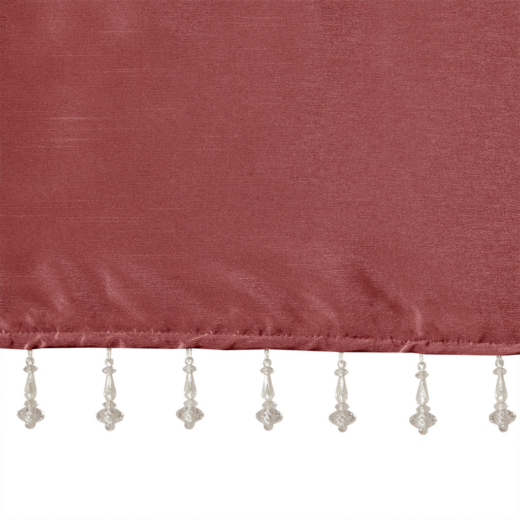 Emilia Lightweight Faux Silk Valance With Beads - Image 78