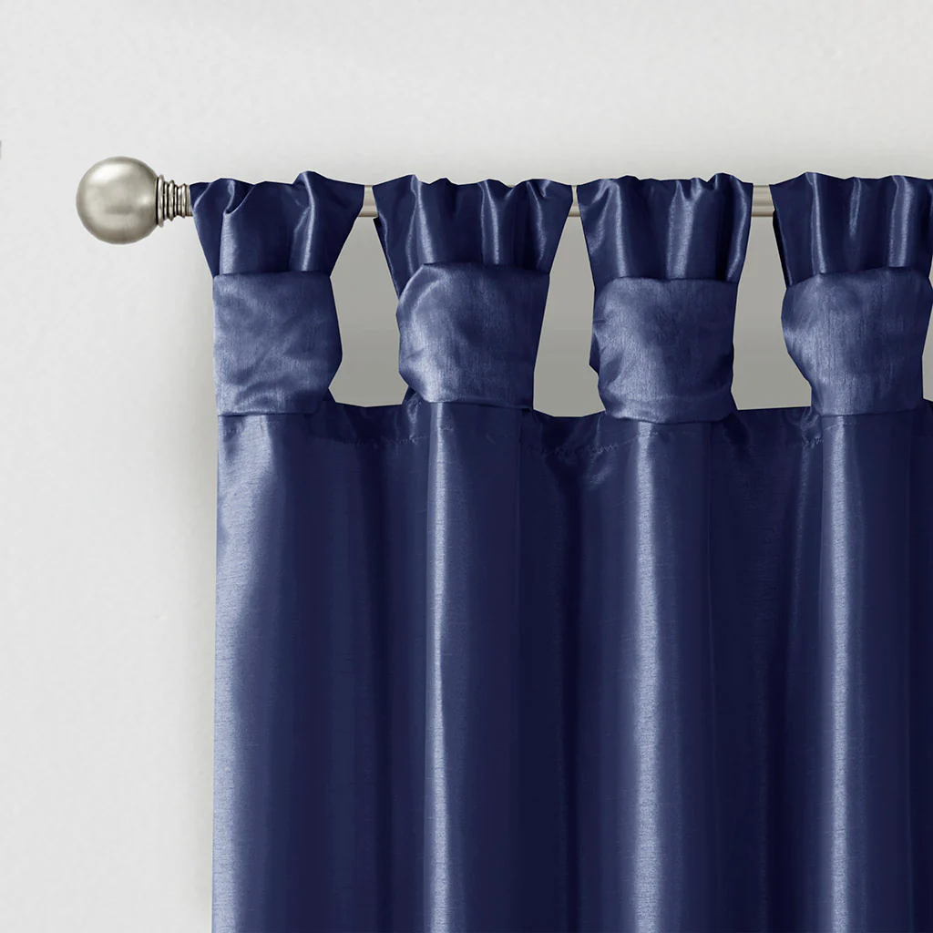 Emilia Twist Tab Lined Window Curtain Panel - Image 34