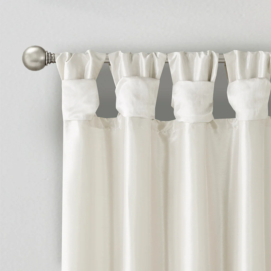Emilia Twist Tab Lined Window Curtain Panel - Image 35