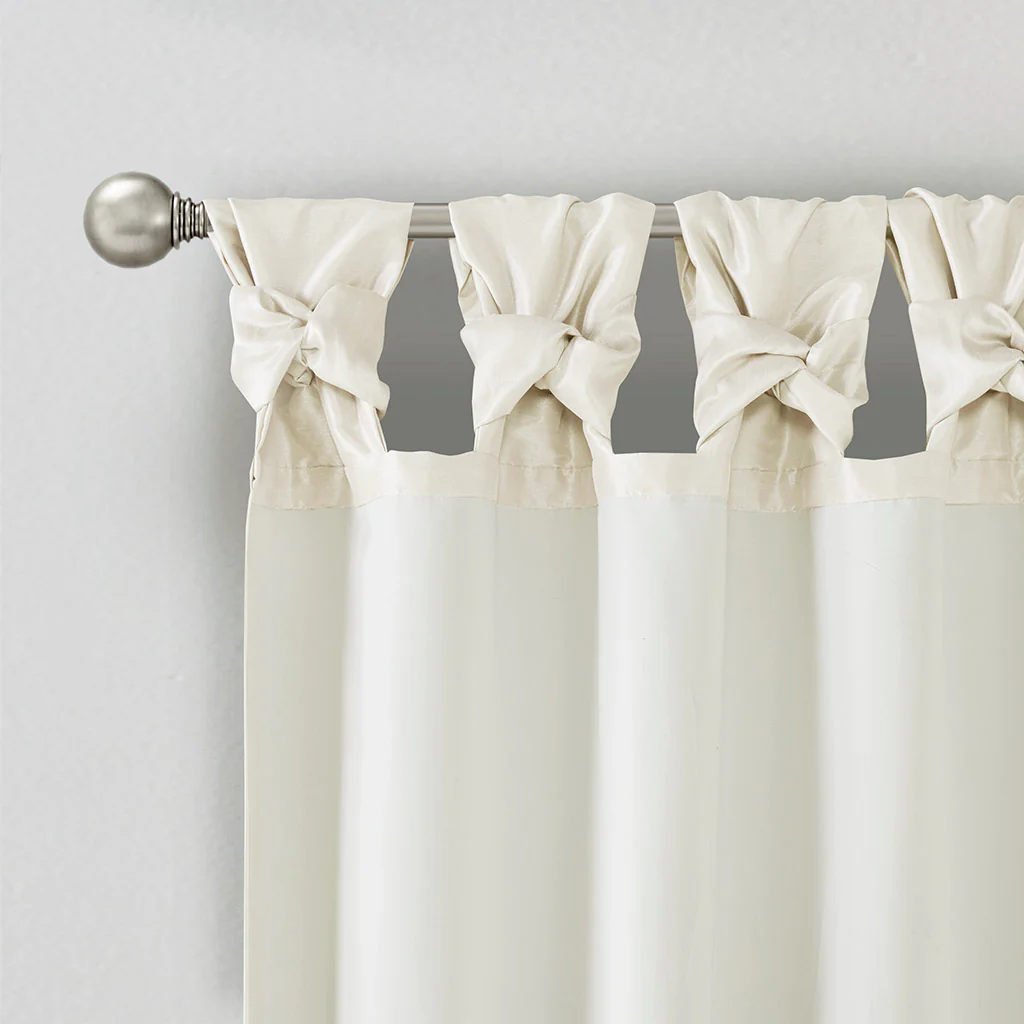 Emilia Twist Tab Lined Window Curtain Panel - Image 45