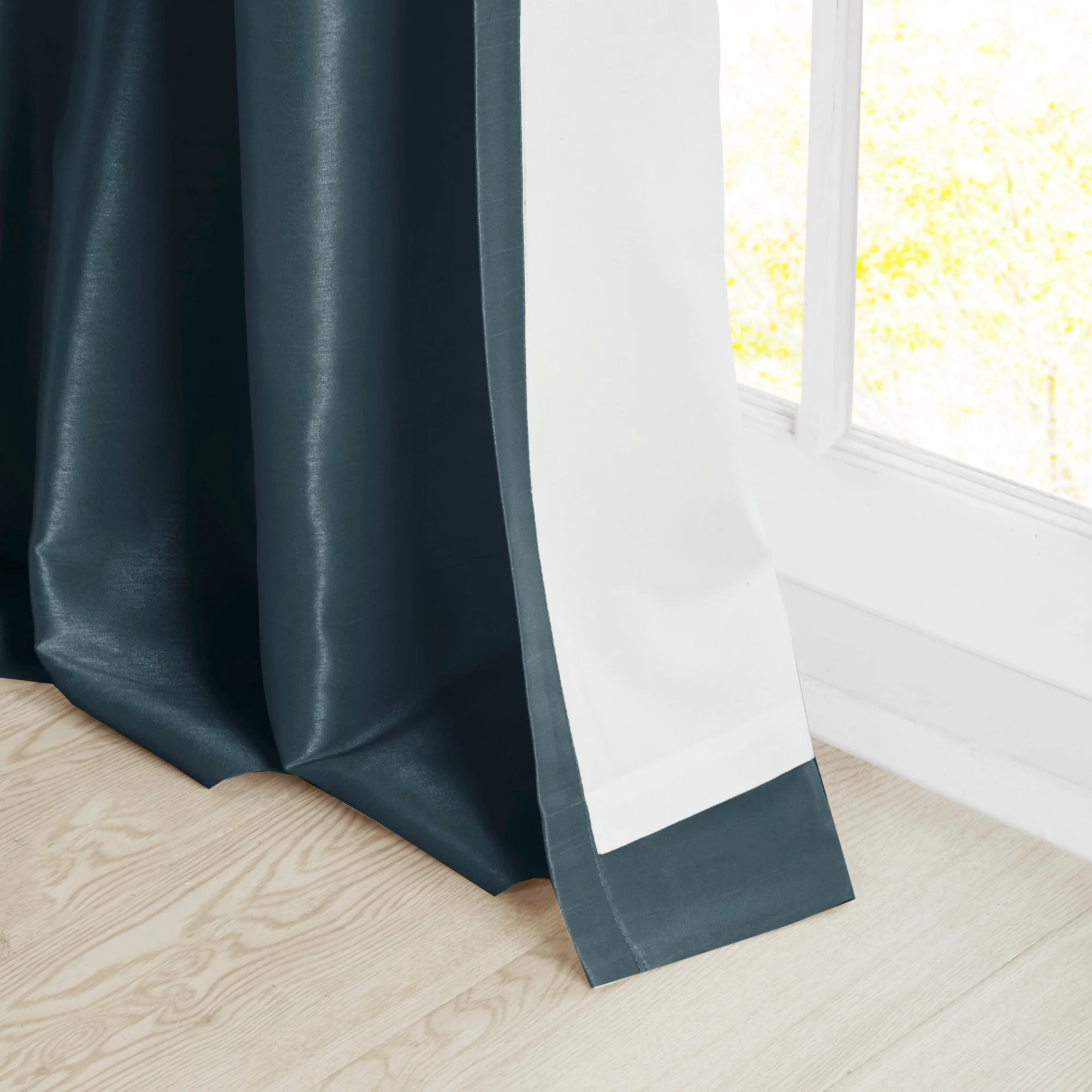 Emilia Twist Tab Lined Window Curtain Panel - Image 59