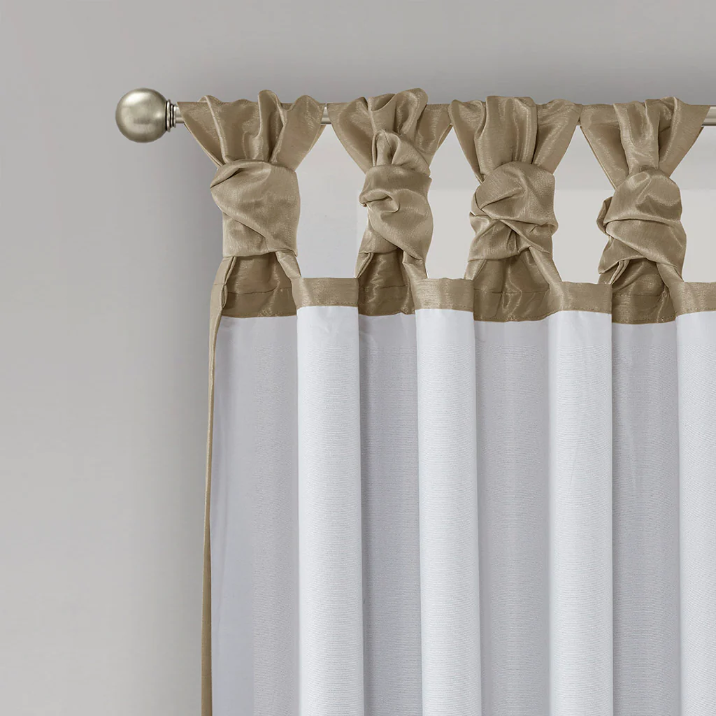 Emilia Twist Tab Total Blackout Window Curtain Panel - Image 23