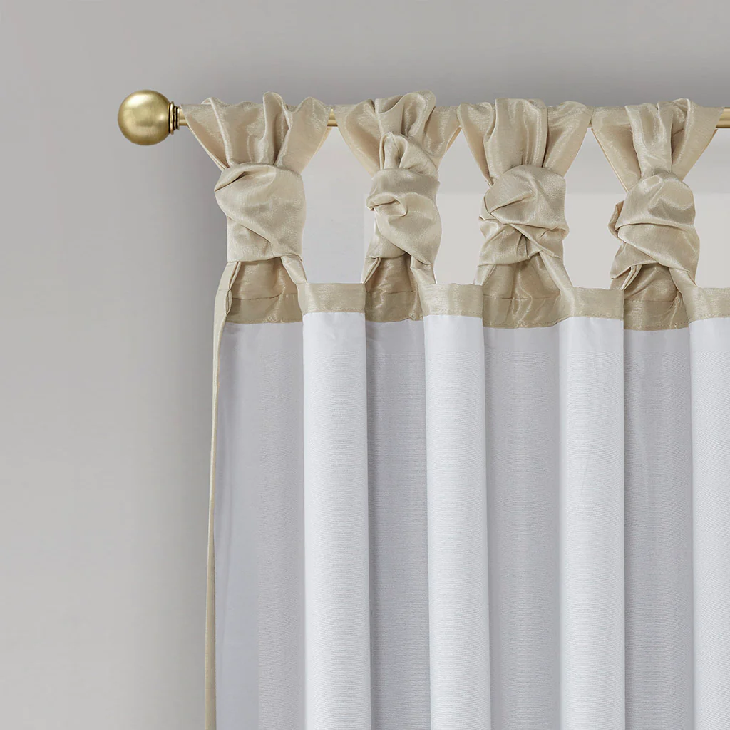 Emilia Twist Tab Total Blackout Window Curtain Panel - Image 24