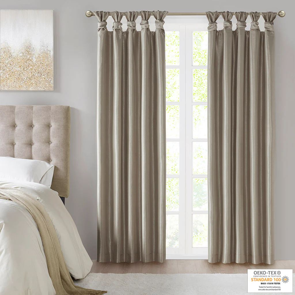 Emilia Twist Tab Total Blackout Window Curtain Panel - Image 45