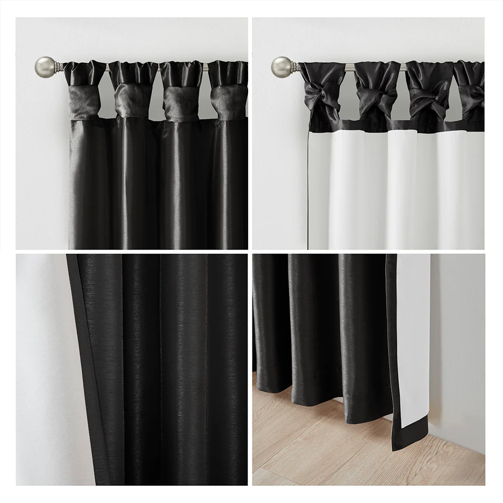 Emilia Twist Tab Total Blackout Window Curtain Panel - Image 46