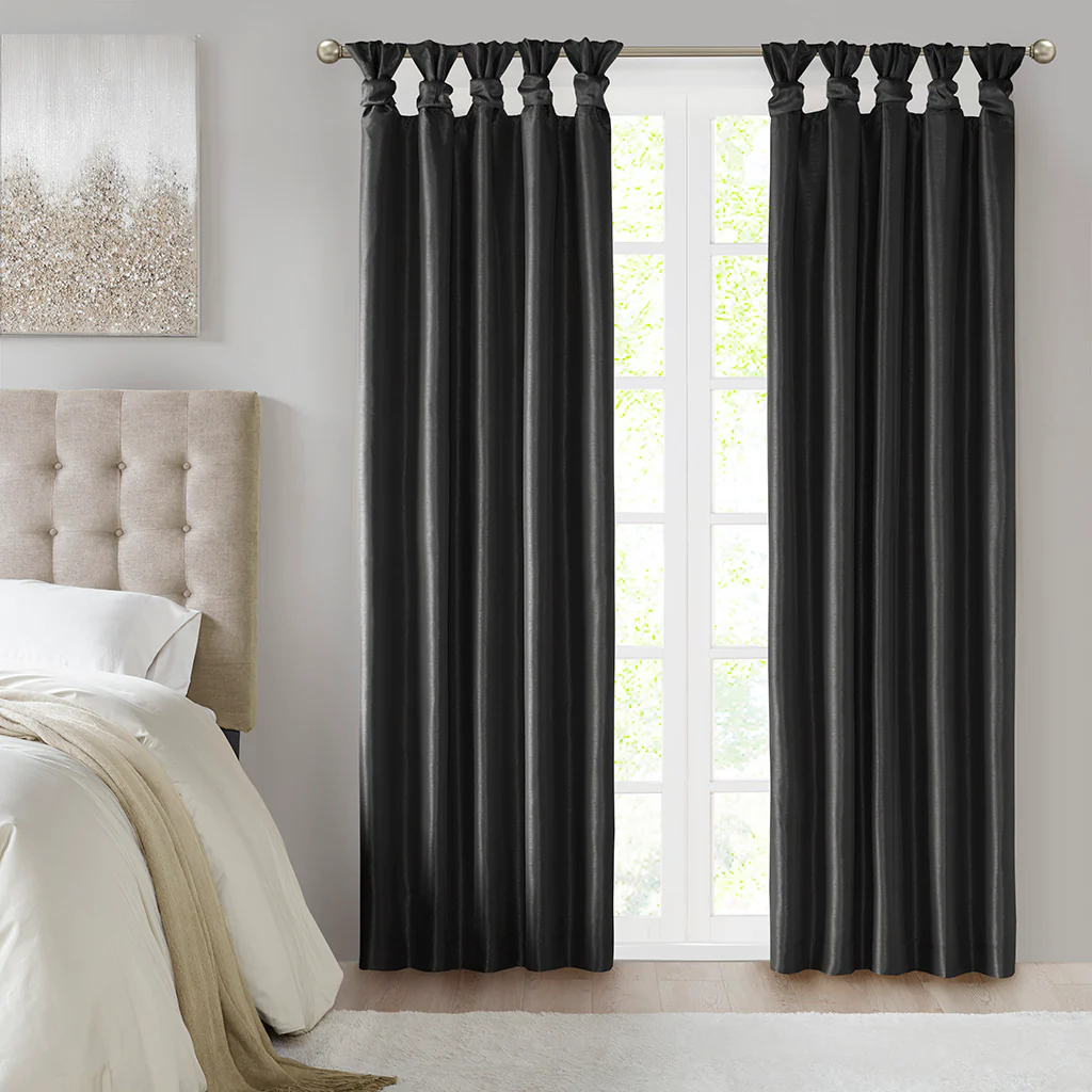 Emilia Twist Tab Total Blackout Window Curtain Panel - Image 5
