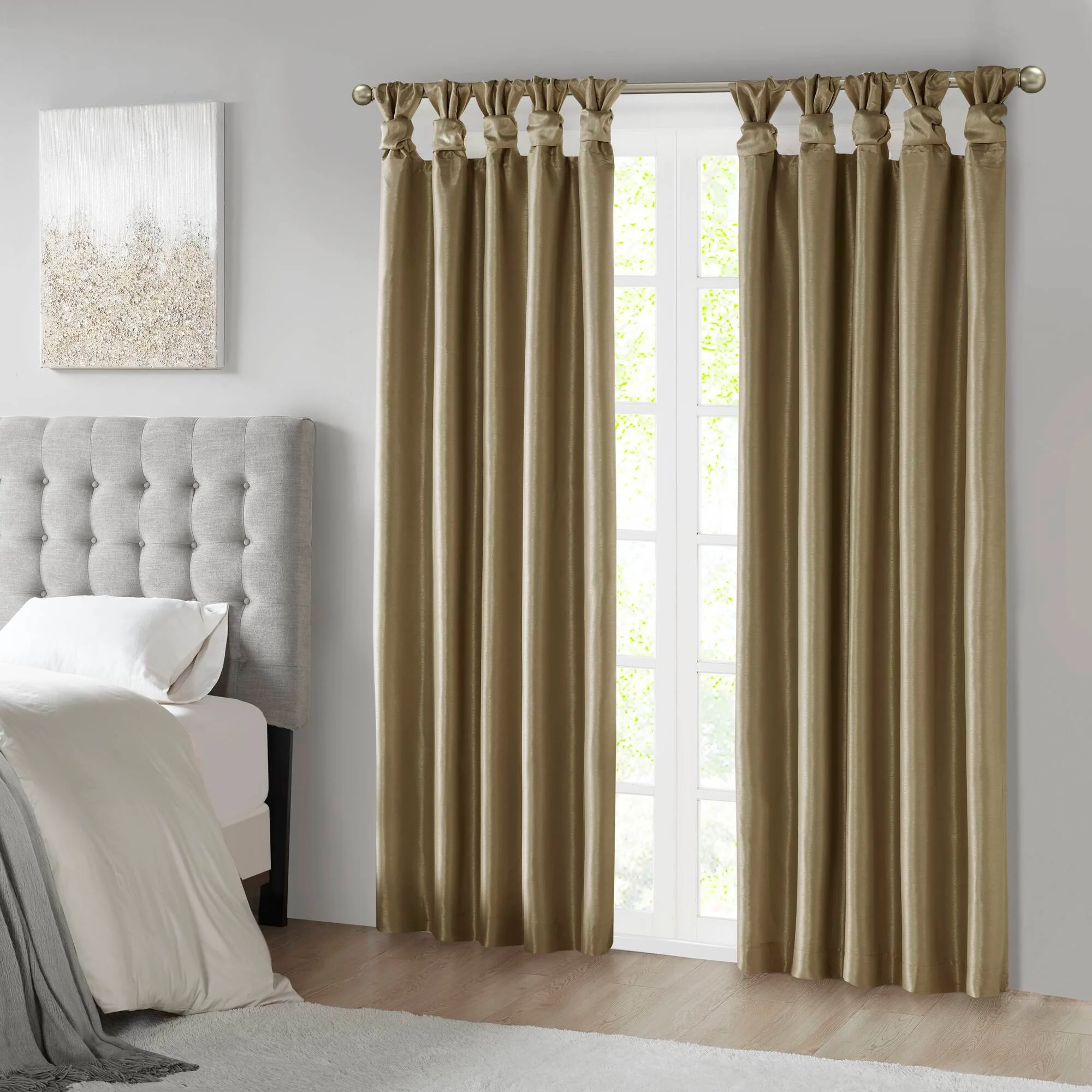 Emilia Twist Tab Total Blackout Window Curtain Panel - Image 77