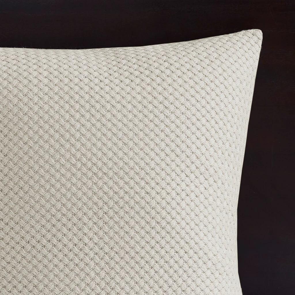 Essence Oversized Cotton Clipped Jacquard Comforter Set with Euro Shams and Throw Pillows - Image 22