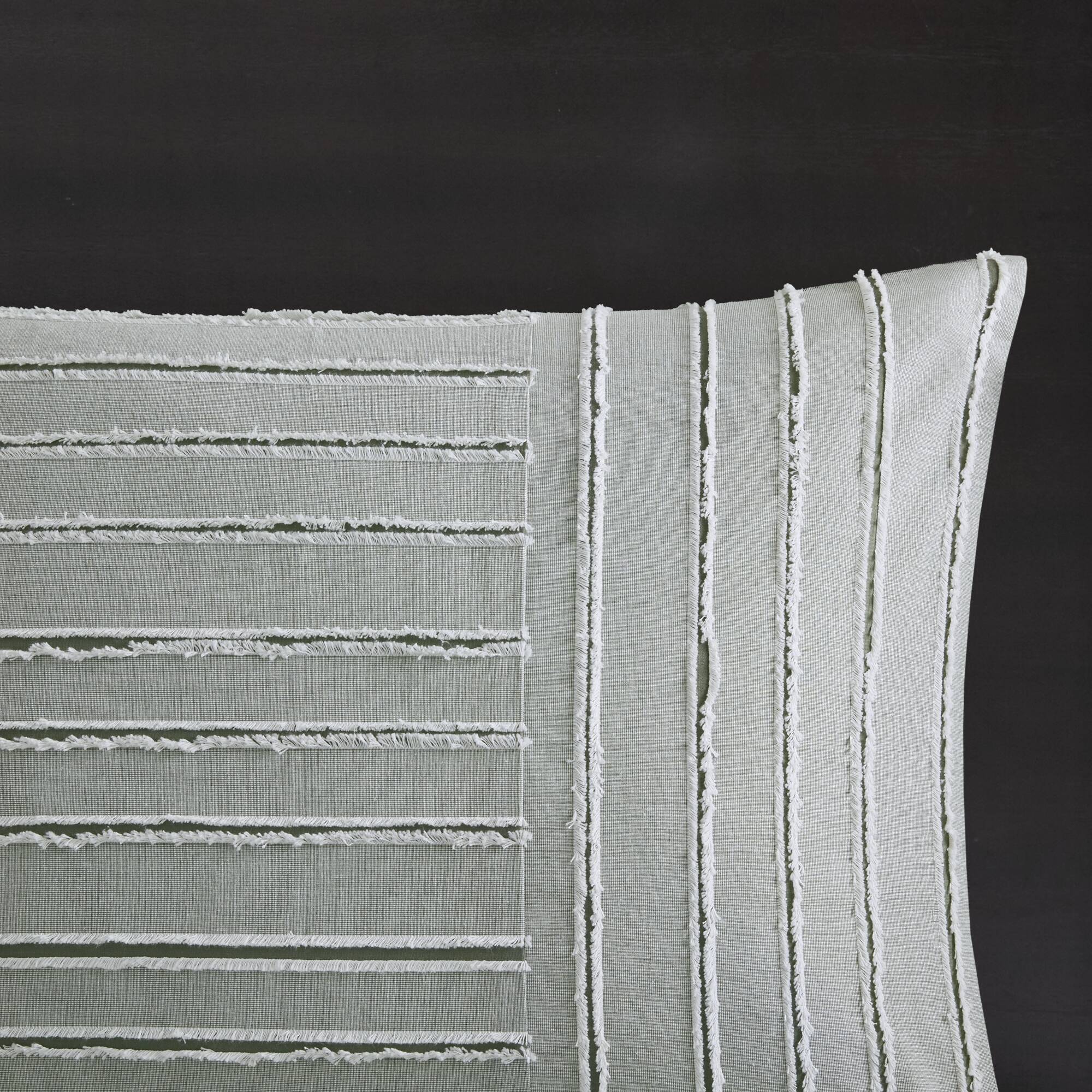 Essence Oversized Cotton Clipped Jacquard Comforter Set with Euro Shams and Throw Pillows - Image 27